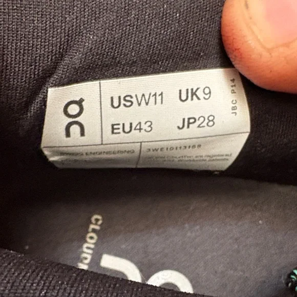 On Running Athletic Shoes in White and Blue - Picture 5 of 5